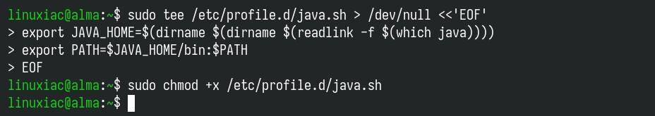 Setting up JAVA_HOME system-wide.