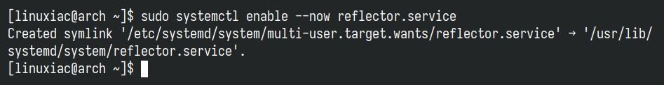 Enable Reflector service.