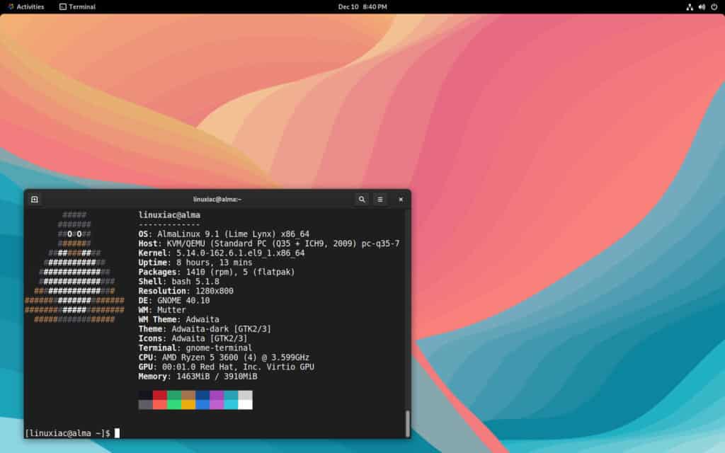 AlmaLinux 9.1