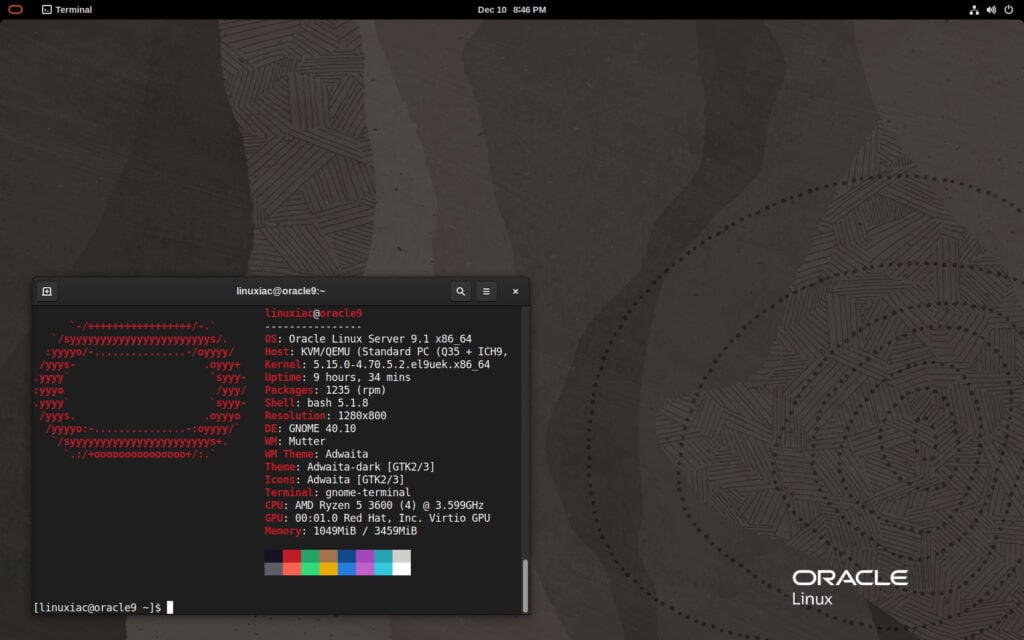 Oracle Linux 9.1