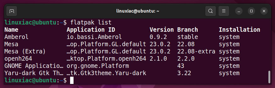 Check if Flatpak is installed.