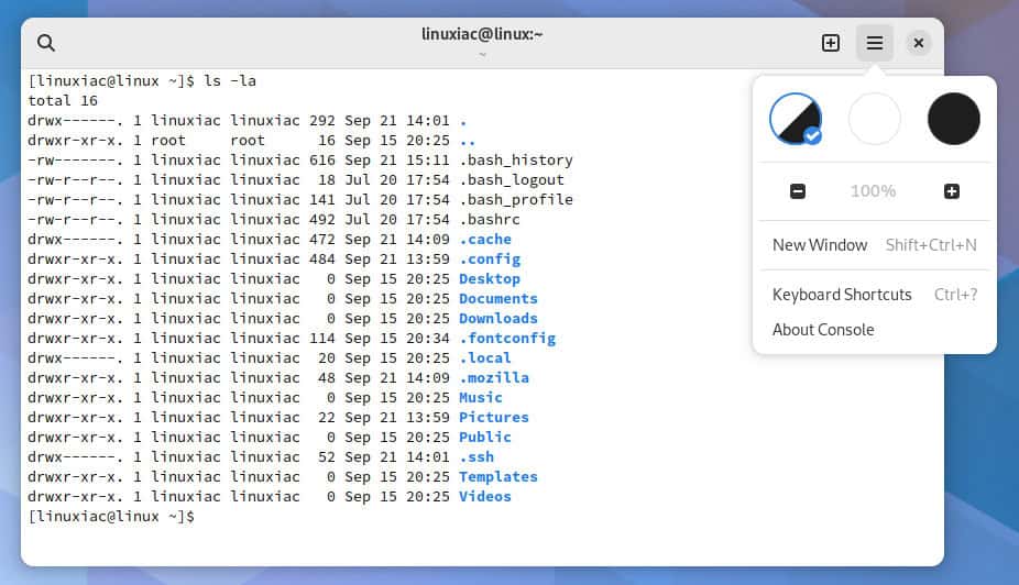 Console - a terminal emulator for the GNOME desktop