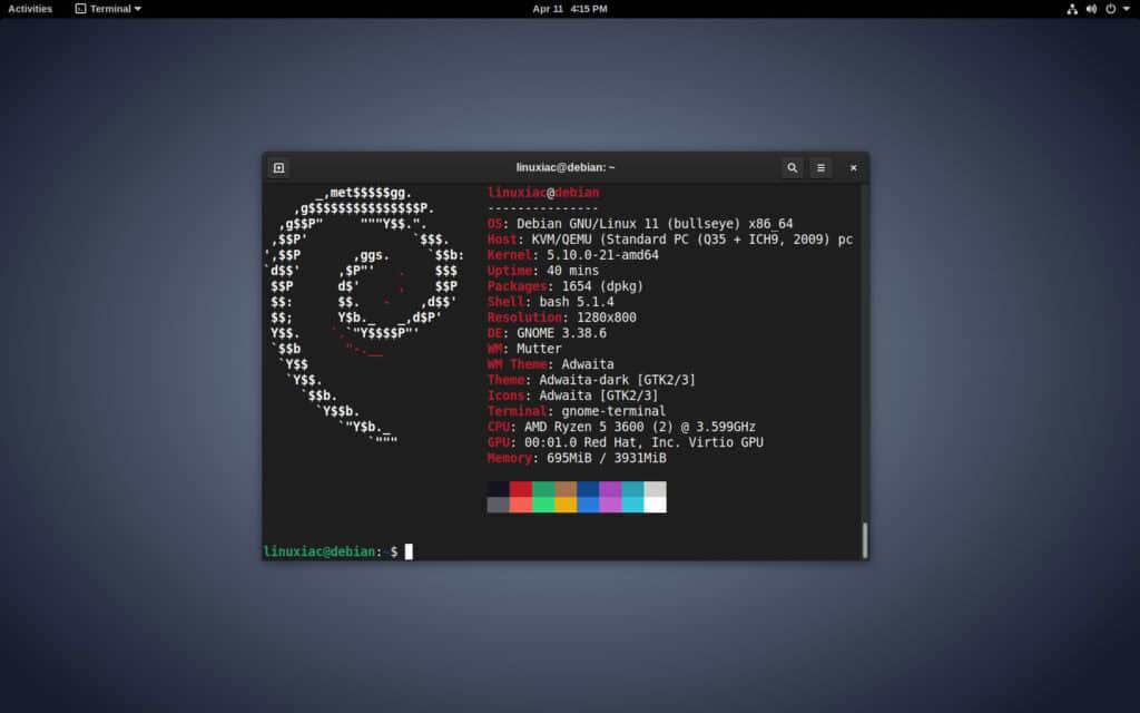 Debian 11.6 - A point release Linux distribution.