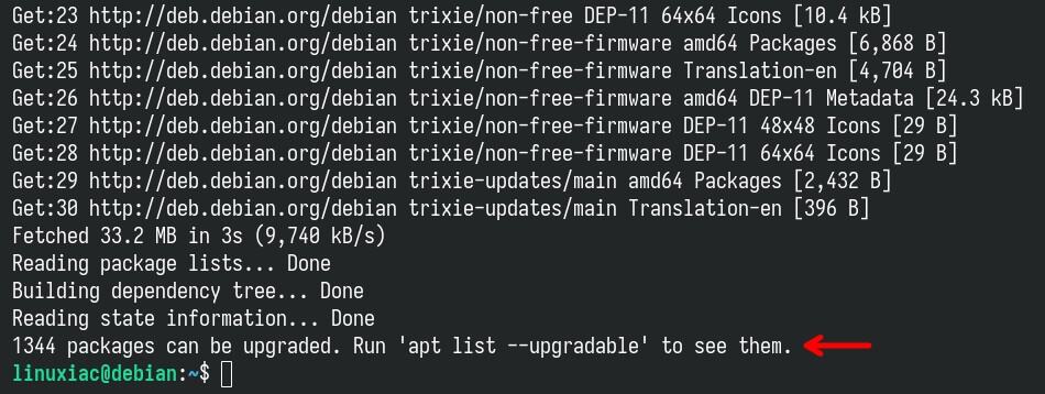 Packages awaiting update.