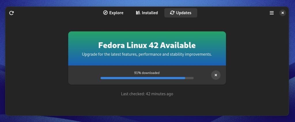 Downloading updates.