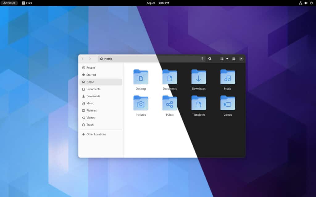 GNOME 43 Desktop Environment