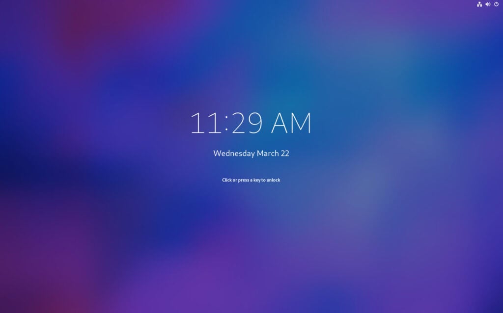 Lock screen.