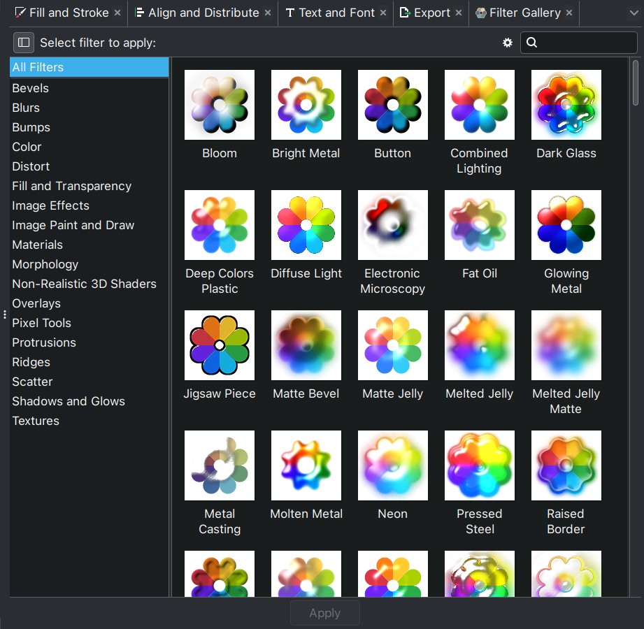 Filter Gallery