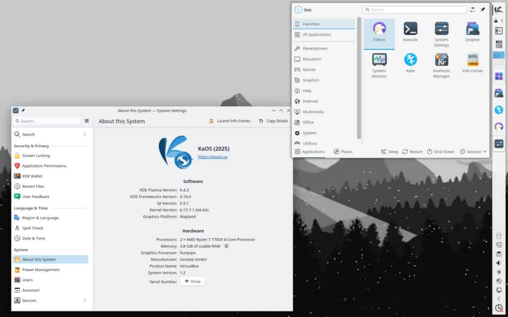 KaOS Linux 2025.7