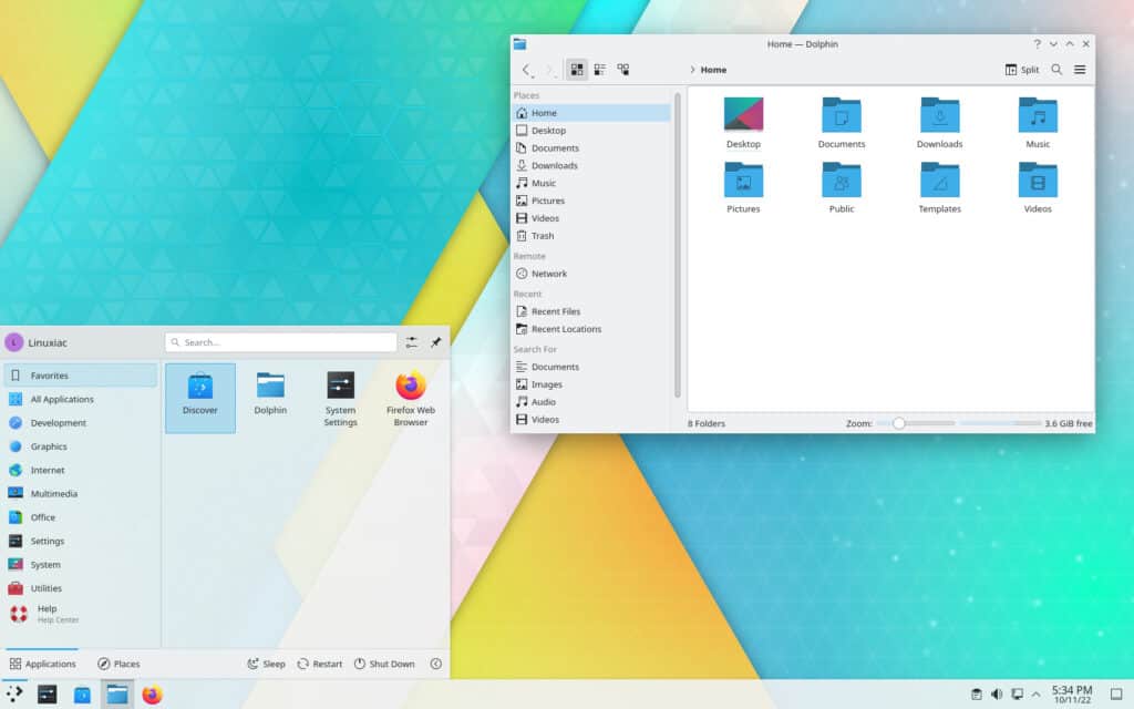 KDE Plasma 5.26 Desktop Environment