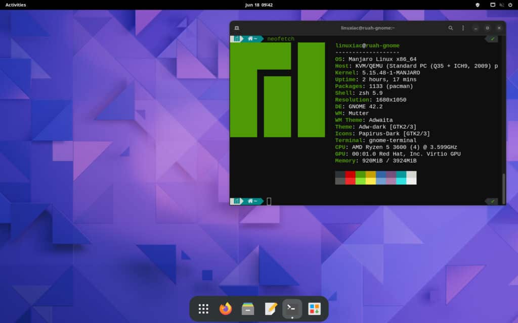 Manjaro GNOME Edition