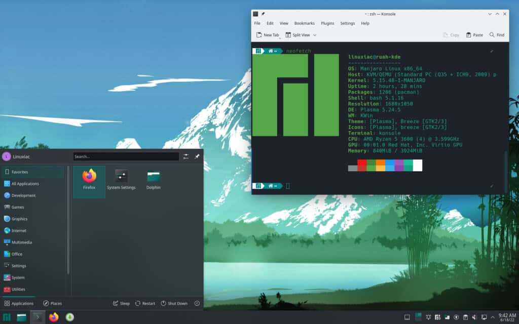 Manjaro KDE Plasma Edition