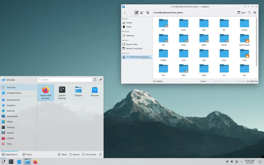 KDE Plasma 5.27 Desktop Environment