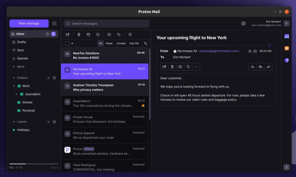Proton Mail Desktop App