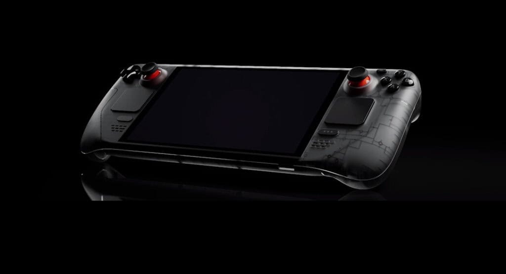 Valve's Steam Deck handheld gaming console.