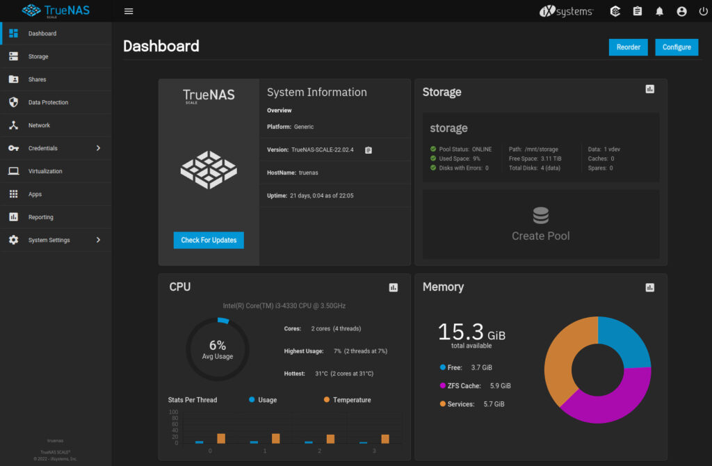 TrueNAS SCALE: Overall Best NAS