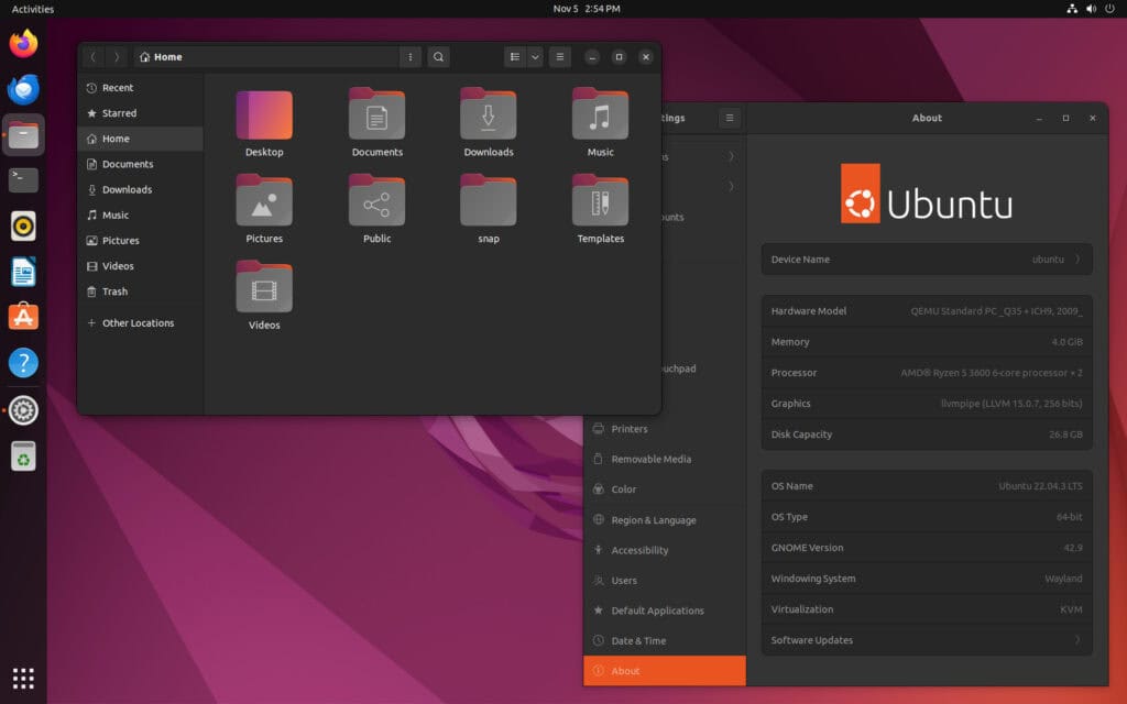 Ubuntu Desktop 22.04 LTS