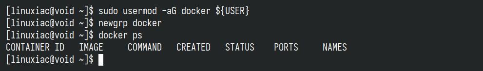 Run the docker command as a regular user.