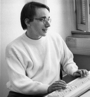 Young Linus Torvalds