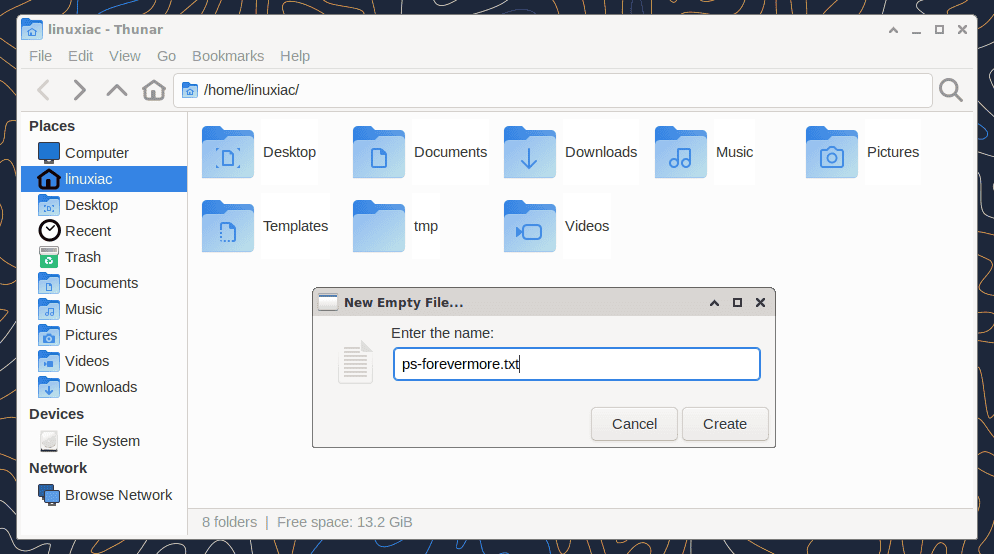 File Name Input widget