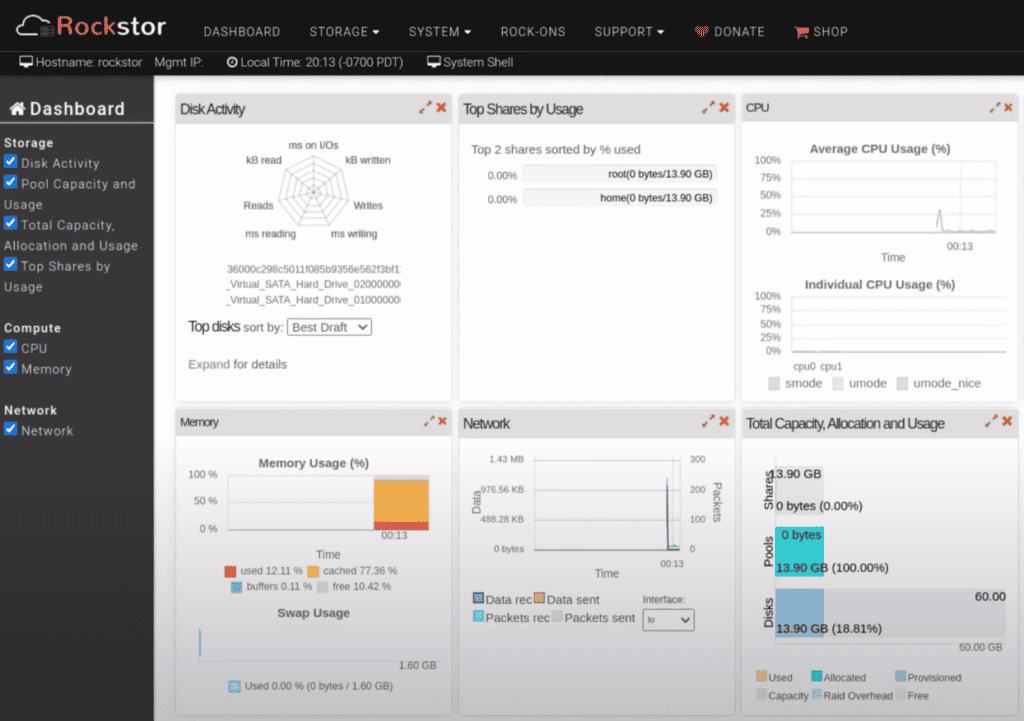 Rockstor: Linux-based NAS Software + Btrfs File System